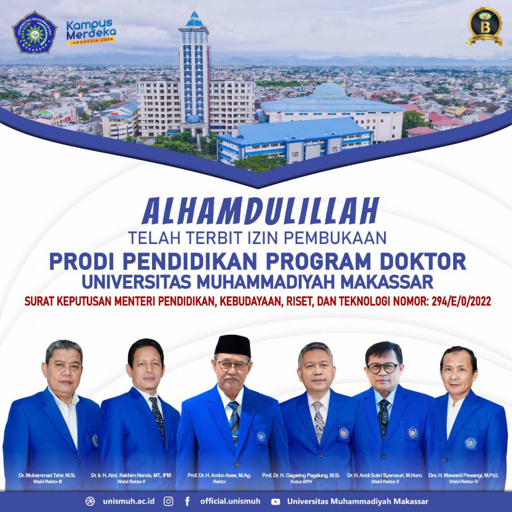 Alhamdulillah, Program Doktor Pendidikan Unismuh Raih Izin ...